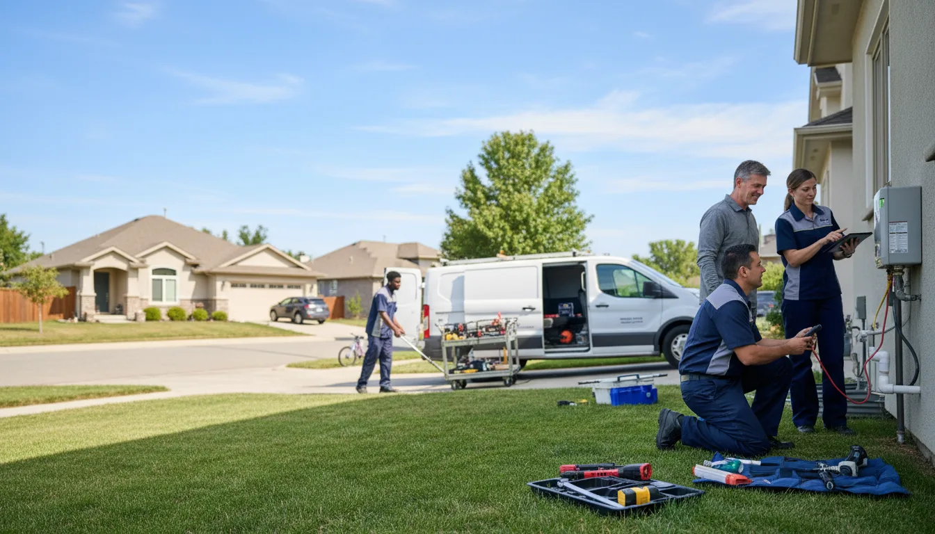 Tankless water heater service in Palco, KS